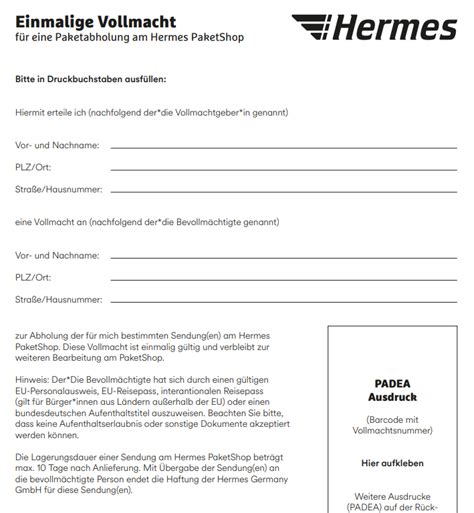 hermes vollmacht pdf|vollmacht für paketabholung.